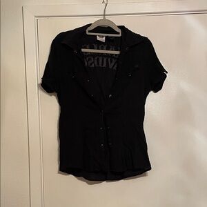 Harley-Davidson Black Button-Up Shirt